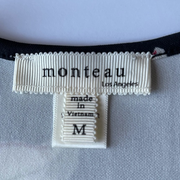 MONTEAU SLEEVELESS RACER BACK FLORAL DRESS - Picture 14 of 15